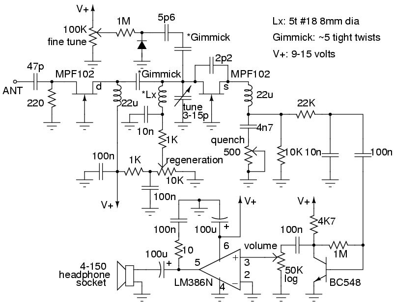 super-regenerative receiver circuit