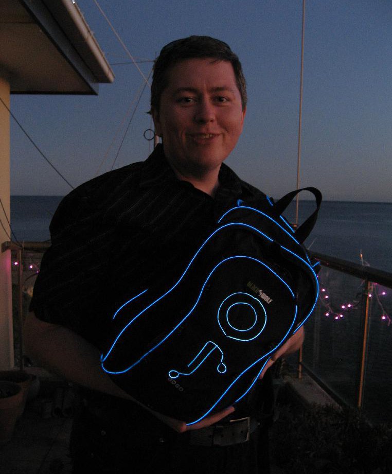 Me with the TRON-pak.