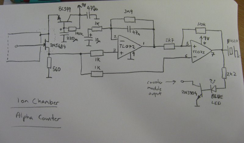 Alpha Counter Circuit Diagram