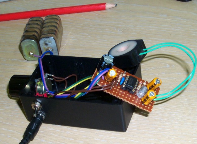 the guts of the probe unit