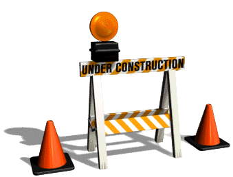 cheasy under construction barricade - so 90s!