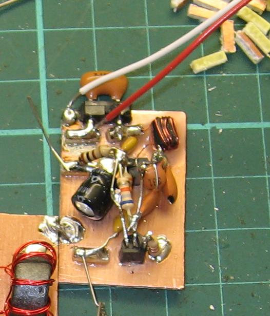 VXO Circuit Detail (Note wax potting and leads off to the tuning gang)