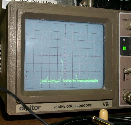 spectrogram of the unquenched oscillation