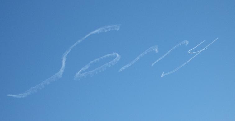 Sorry Sky Writing