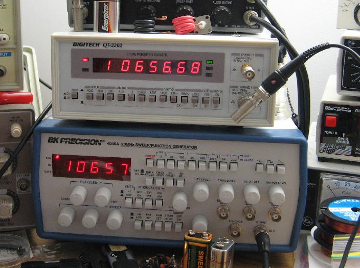 Prototype Locked to Signal Generator