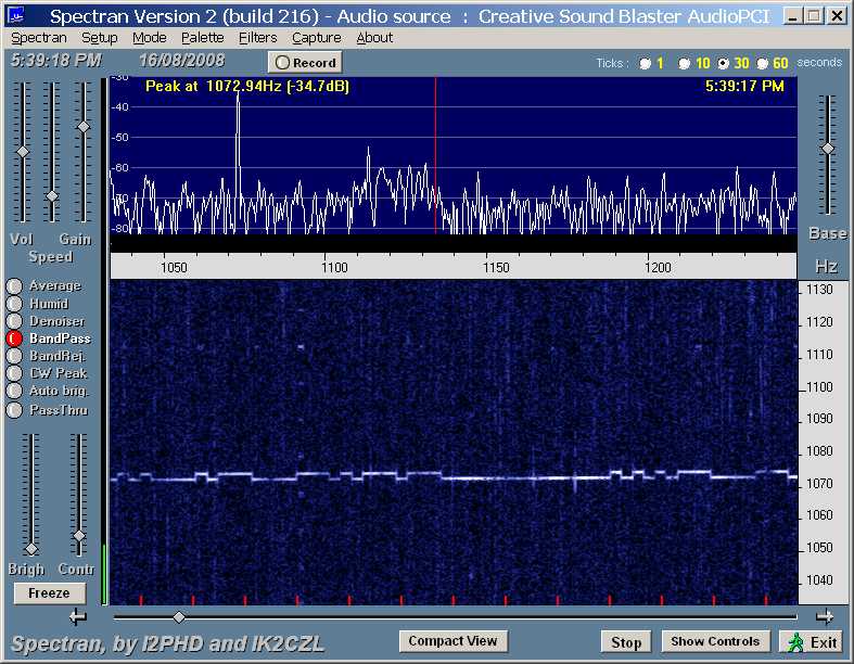 My 25 mW signal 3300 km away