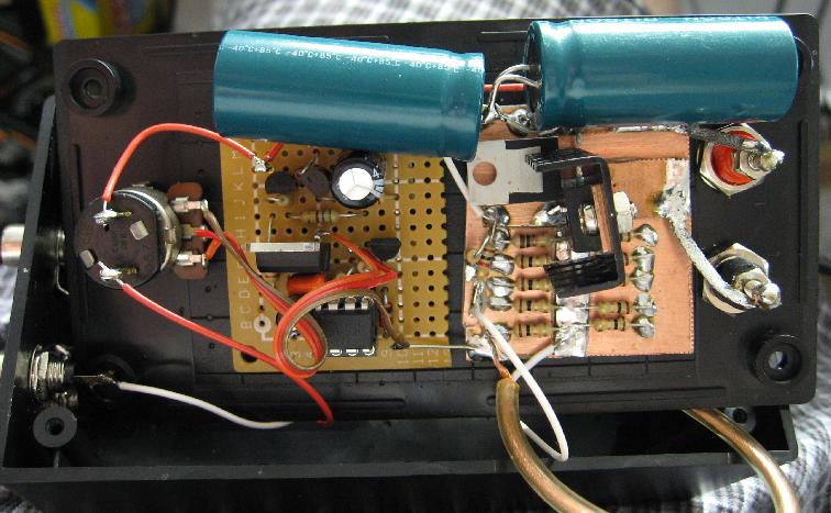 The Inside of the Inductor Saturation Tester